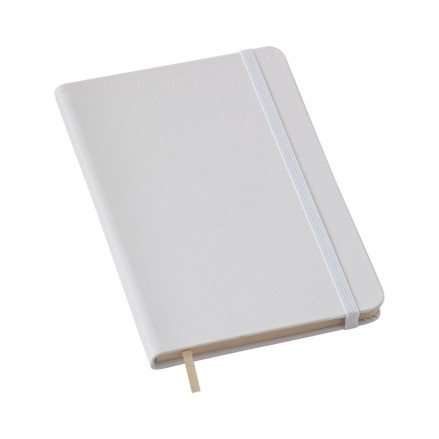 Caderneta Tipo Moleskine Branco 14x21cm Com Pauta 80 Folhas LG3661 (MB1773)