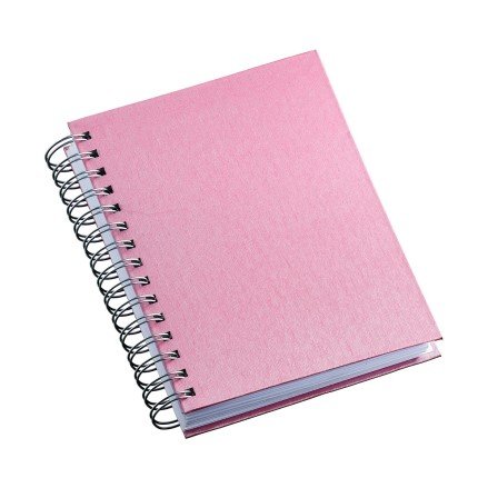 Agenda Wire-o Metalizada Lisa Rosa 16x20cm LG505L (MB11725)