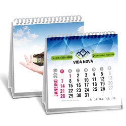 Calendrio de Mesa Off Set 10x10cm 24 Pginas (MB1384.1019)