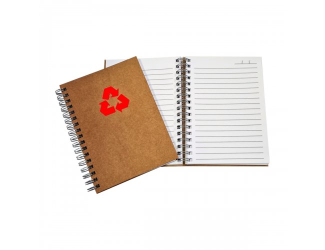 Caderno Kraft Ecolgico Vermelho 80F c/ Pauta 11x15cm LG3541 (MB1397.0723)