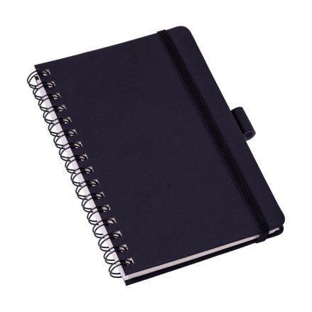 Caderneta  Tipo Moleskine em Wire-o Com Pauta  14x21cm LG3786 (MB11075)