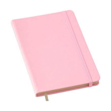 Caderneta Tipo Moleskine Rosa 14x21cm Com Pauta 80 Folhas LG3660 (MB1773)