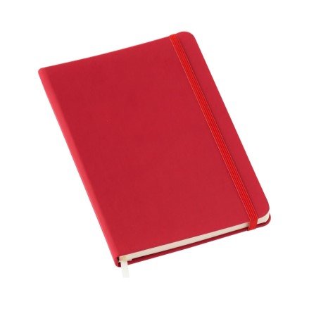 Caderneta Tipo Moleskine Vermelho 14x21cm Com Pauta 80 Folhas LG3584 (MB1773)