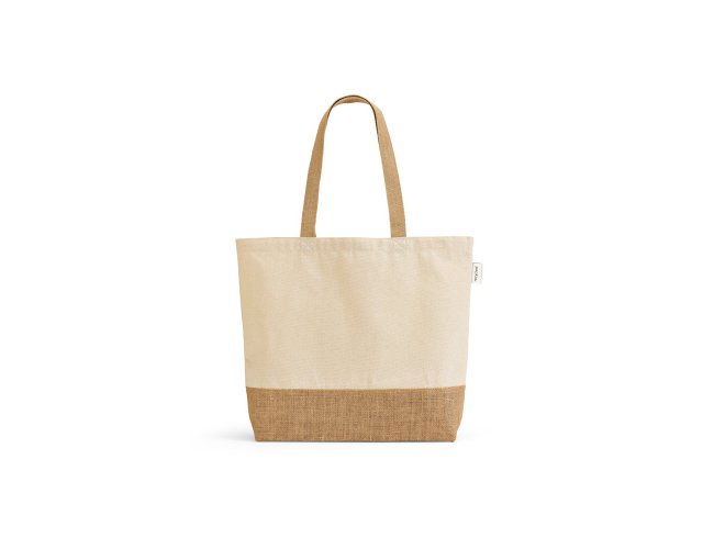 Sacola Algodo Reciclado com Base em Juta 46x38x10cm SP92343 (MB11590+14.0925)