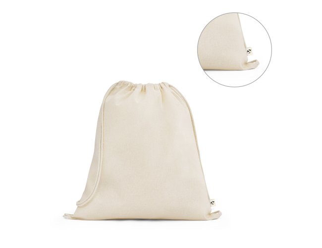 Sacola Tipo Mochila 100% Algodo Orgnico 37x41cm SP92527 (MB1850+14)