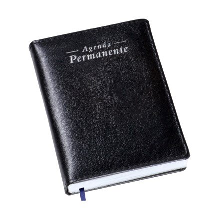 Agenda Compacta Lisa Preta 15,5x11cm LG218L (MB11218.0524)