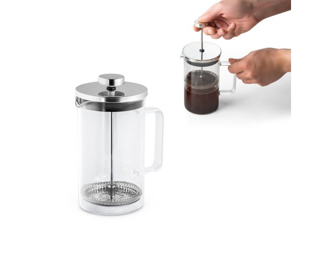 Cafeteira em Vidro Borossilicato com Tampa  em Inox 600ml SP94237 (MB16300)