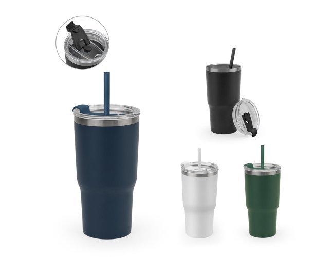 Copo 600ml em Inox 91% Reciclado com Parede Dupla SP94372 (MB13700+14)