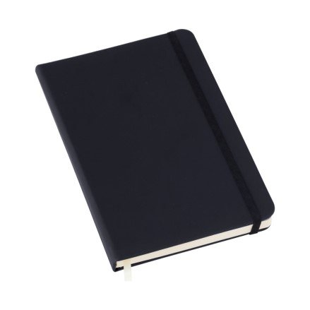 Caderneta Tipo Moleskine Preto 14x21cm Com Pauta 80 Folhas LG3583 (MB1773)