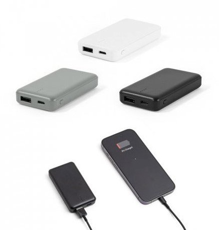 Bateria Portátil 4.000 mAh em ABS 100% Reciclado SP97195 (MB13900+14)