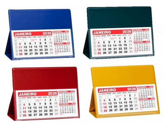 Calendrio de Mesa Grande em PVC LG40 Colorido (MB1223.0922)