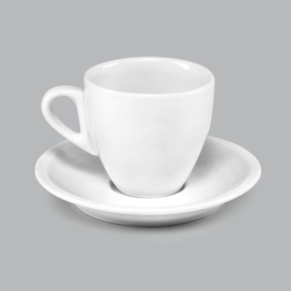 Caneca de Porcelana c/ Pires 160ml BV360 (MB11433.0918)