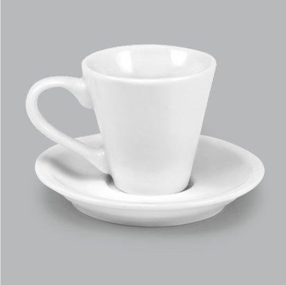 Xcara de Porcelana c/ Pires 80ml BV376 (MB1961.0720)