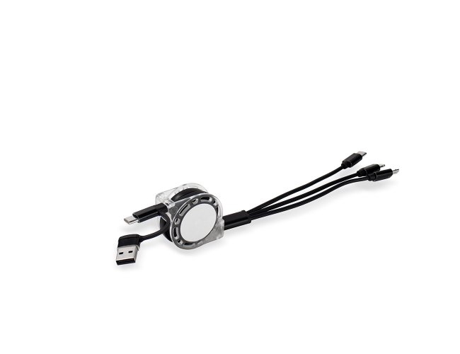 Cabo Retrátil 3 em 1 com Adaptador XB09287 (MB1927)