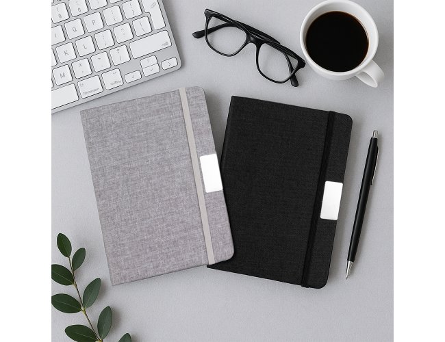 Caderneta Algodão com Pauta 21x14,4x1,6cm XB15403 (MB11582)