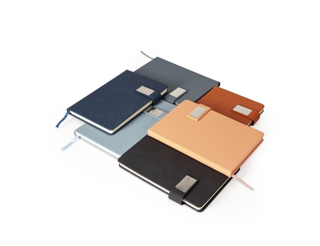 Caderneta Couro Sinttico com Pauta 15x21cm XB19050 (MB11300)