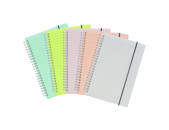 Caderno A5 Plstico 21x15,1cm Com Pauta XB05058 (MB1748.0424)