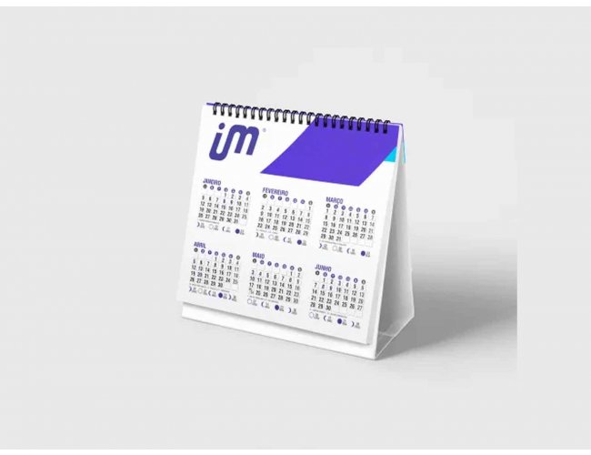 Calendrio de Mesa Off Set 10x20cm 24 Pginas - Mltiplos de 100 (MB11231.1124)