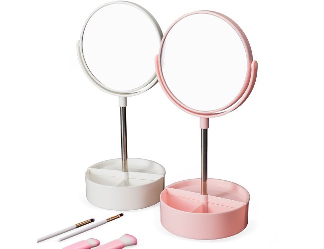 Espelho de Mesa Plástico 34,5x14,5cm XB18985 (MB11714)