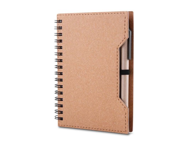 Caderno Capa em Papelo Reciclado sem Pauta c/ Caneta 14,5x11cm AICAD460 (MB1740+14)