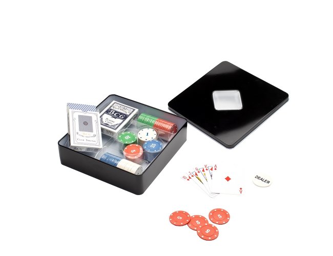 Kit Poker com 100 Fichas XB19054 (MB12441)