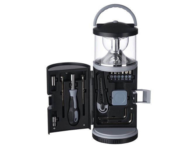 Lanterna com Kit Ferramentas 15 Peças XB14649 (MB18000)
