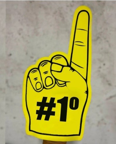 Mão de Torcida N° 1 em EVA