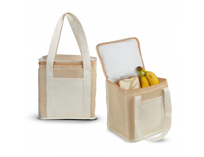 Bolsa T�rmica em Algod�o e Juta Sint�tica 21x19x15cm AIBT210 (MB11550+14)