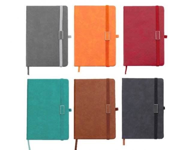 Caderneta Emborrachada com Porta Caneta C/ Pauta 21,2x14,5cm XB03002B (MB11599.1024)