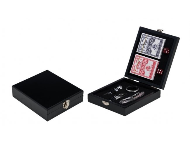 Kit Vinho 4 Peas com Jogo de Baralho XB08128 (MB13887.0625)