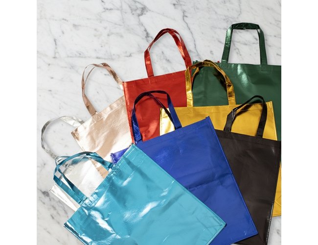Sacola TNT Metalizado 50x45x11cm XB09143 (MB1509)