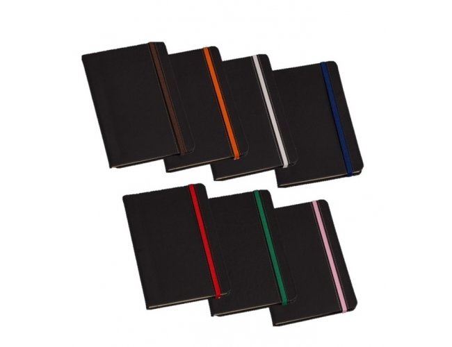 Caderneta tipo MOLESKINE 21x14 Com Pauta LG3723-29 (MB1832.0425)